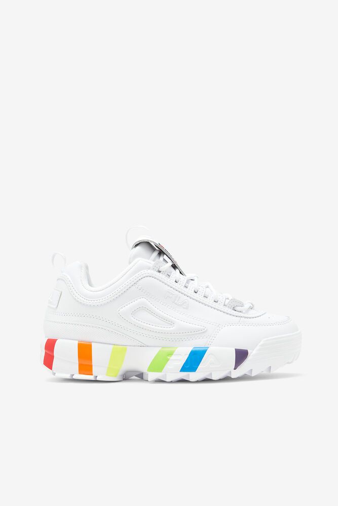 Fila Disruptor 2 Pride Trainers White - Womens - 38652ZFYA